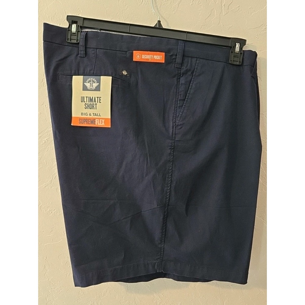 Dockers Ultimate 9.5" Shorts Big &Tall With Supreme Flex Mens Sz 58  Blue NEW